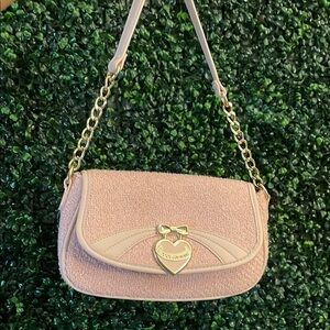 Juicy Couture Pink Crossbody Bag with Gold Chain